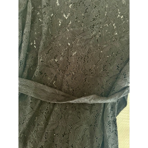 L'AGENCE Kaiya 3/4 Sleeve Black Lace Dress - Size X-Large - Picture 12 of 12